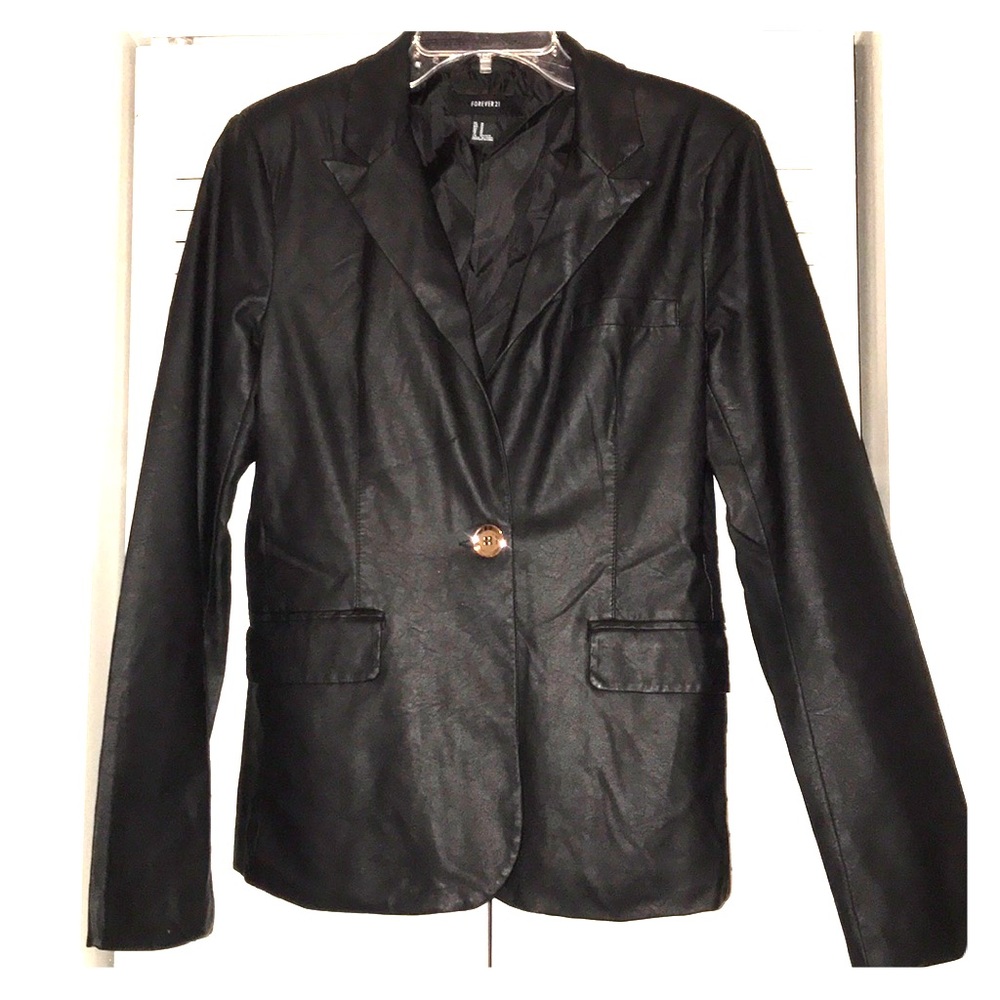 Forever 21 Faux Leather Medium Blazer (Women’s)